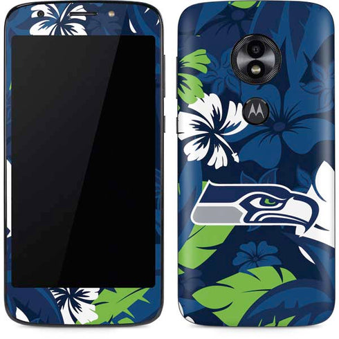 NFL Seattle Seahawks Tropical Print Moto E5 Play Skin
